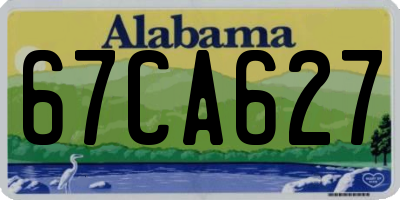 AL license plate 67CA627