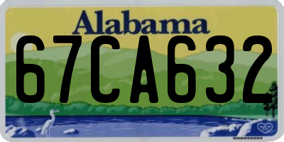 AL license plate 67CA632