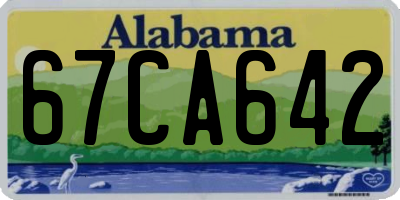 AL license plate 67CA642