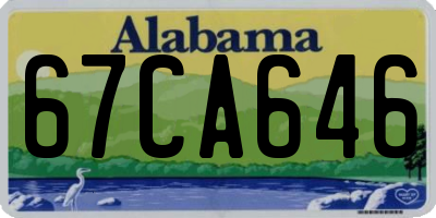AL license plate 67CA646