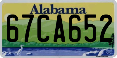 AL license plate 67CA652