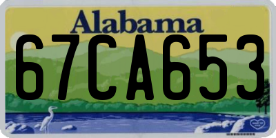 AL license plate 67CA653