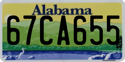 AL license plate 67CA655