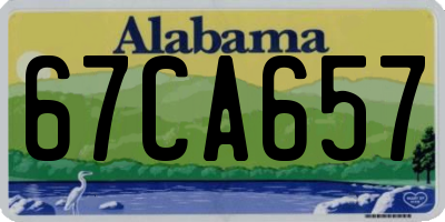 AL license plate 67CA657
