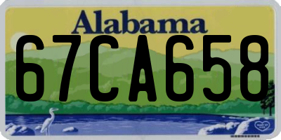 AL license plate 67CA658