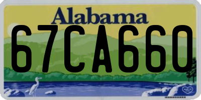 AL license plate 67CA660
