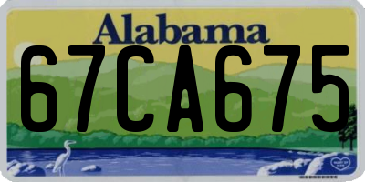 AL license plate 67CA675