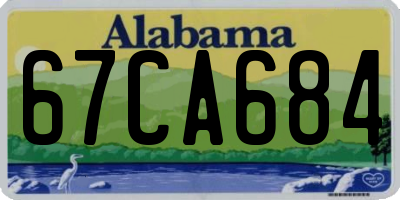 AL license plate 67CA684