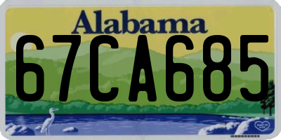 AL license plate 67CA685