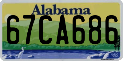 AL license plate 67CA686