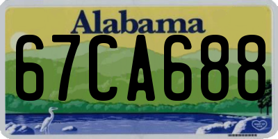 AL license plate 67CA688