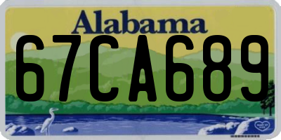 AL license plate 67CA689