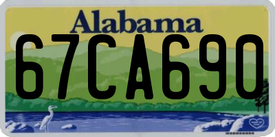 AL license plate 67CA690