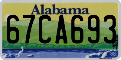 AL license plate 67CA693