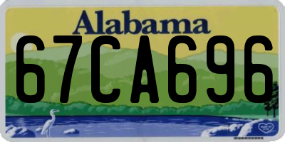 AL license plate 67CA696