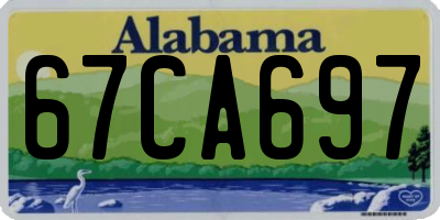 AL license plate 67CA697