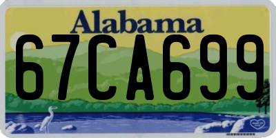 AL license plate 67CA699