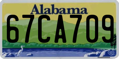 AL license plate 67CA709