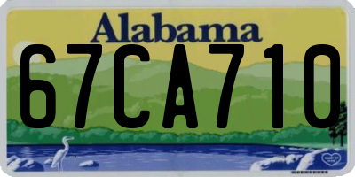 AL license plate 67CA710
