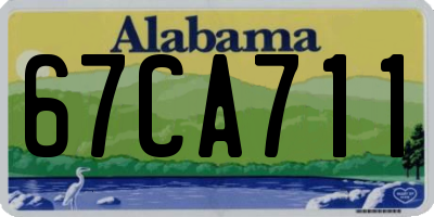 AL license plate 67CA711