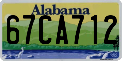 AL license plate 67CA712