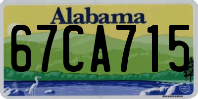 AL license plate 67CA715
