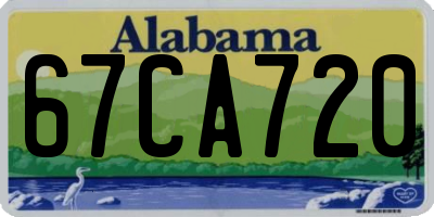 AL license plate 67CA720