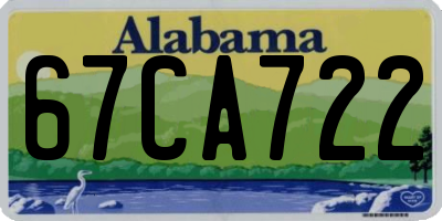 AL license plate 67CA722