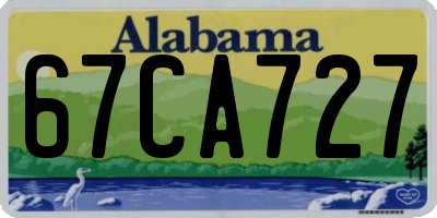 AL license plate 67CA727