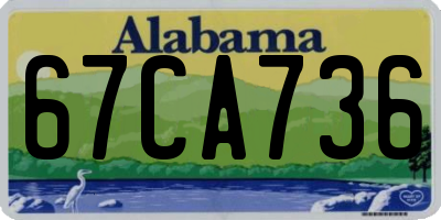 AL license plate 67CA736