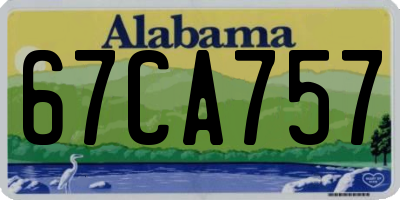 AL license plate 67CA757