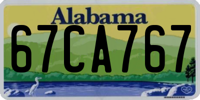 AL license plate 67CA767