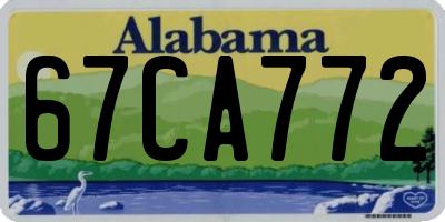 AL license plate 67CA772