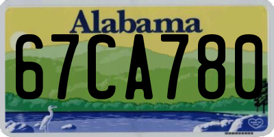 AL license plate 67CA780