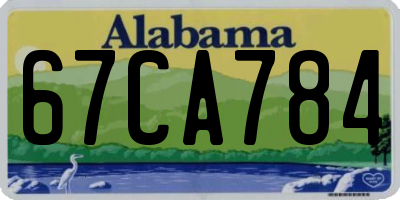 AL license plate 67CA784