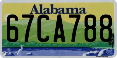 AL license plate 67CA788