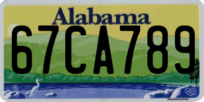 AL license plate 67CA789