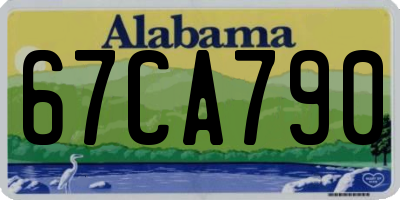 AL license plate 67CA790