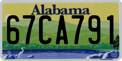 AL license plate 67CA791