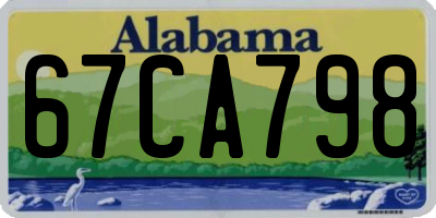 AL license plate 67CA798