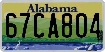 AL license plate 67CA804