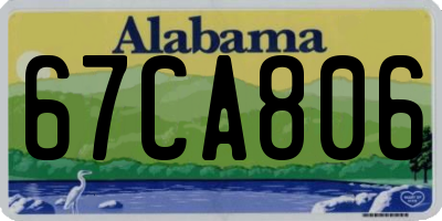 AL license plate 67CA806