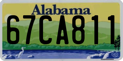 AL license plate 67CA811