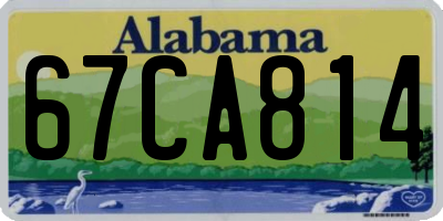 AL license plate 67CA814