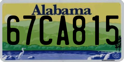 AL license plate 67CA815