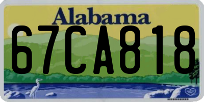 AL license plate 67CA818