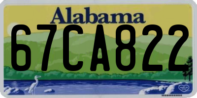 AL license plate 67CA822