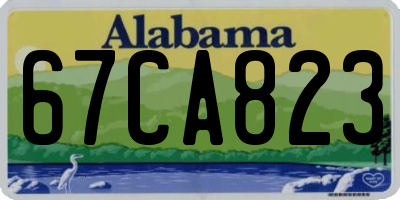 AL license plate 67CA823