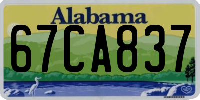 AL license plate 67CA837