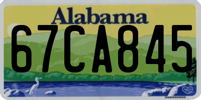 AL license plate 67CA845